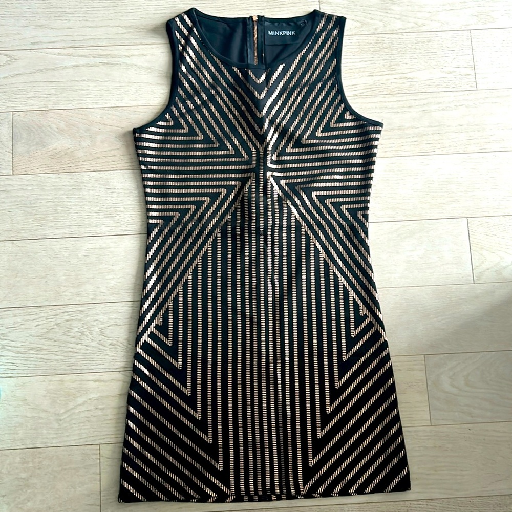 Rose Gold Minkpink Bodycon Dress